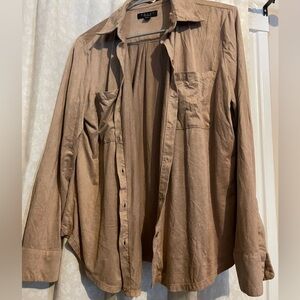 Grace women’s Brown suede shirt